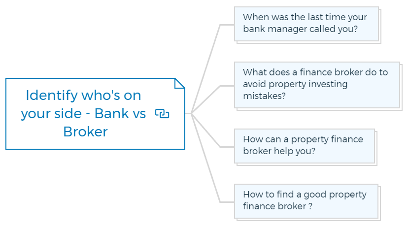 Identify who's on your side - Bank vs Broker